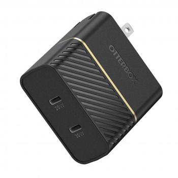 OtterBox Wall Charger 50W Combined Dual Port Wall Charger (20W USB-C PD + 30W USB-C PD) (Black)